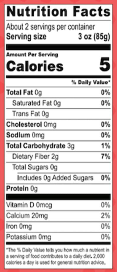 Nutritional Information