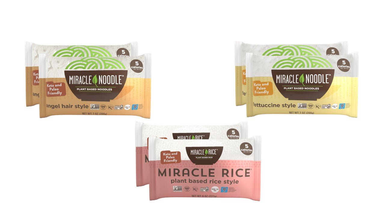 Image of 6-Pack Variety Sampler: Angel Hair, Miracle Rice & Fettuccine
