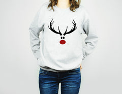 Reindeer Matching Christmas Jumpers Sweater