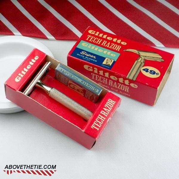 Gillette Tech 1950 S With Original Box Above The Tie