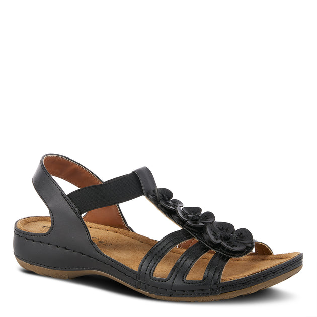 BLACK ADEDE SLINGBACK SANDAL by FLEXUS – Spring Step Shoes