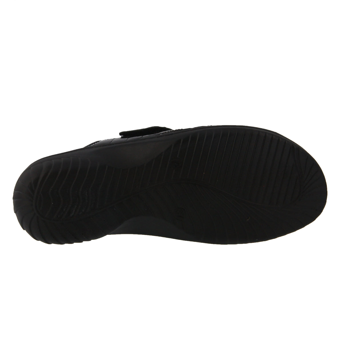 BLACK PATENT ALMERIA SLIDE SANDAL by FLEXUS – Spring Step Shoes