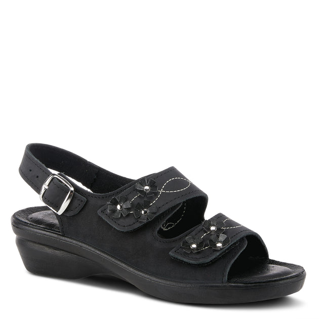 BLACK CERI SANDAL by FLEXUS – Spring Step Shoes