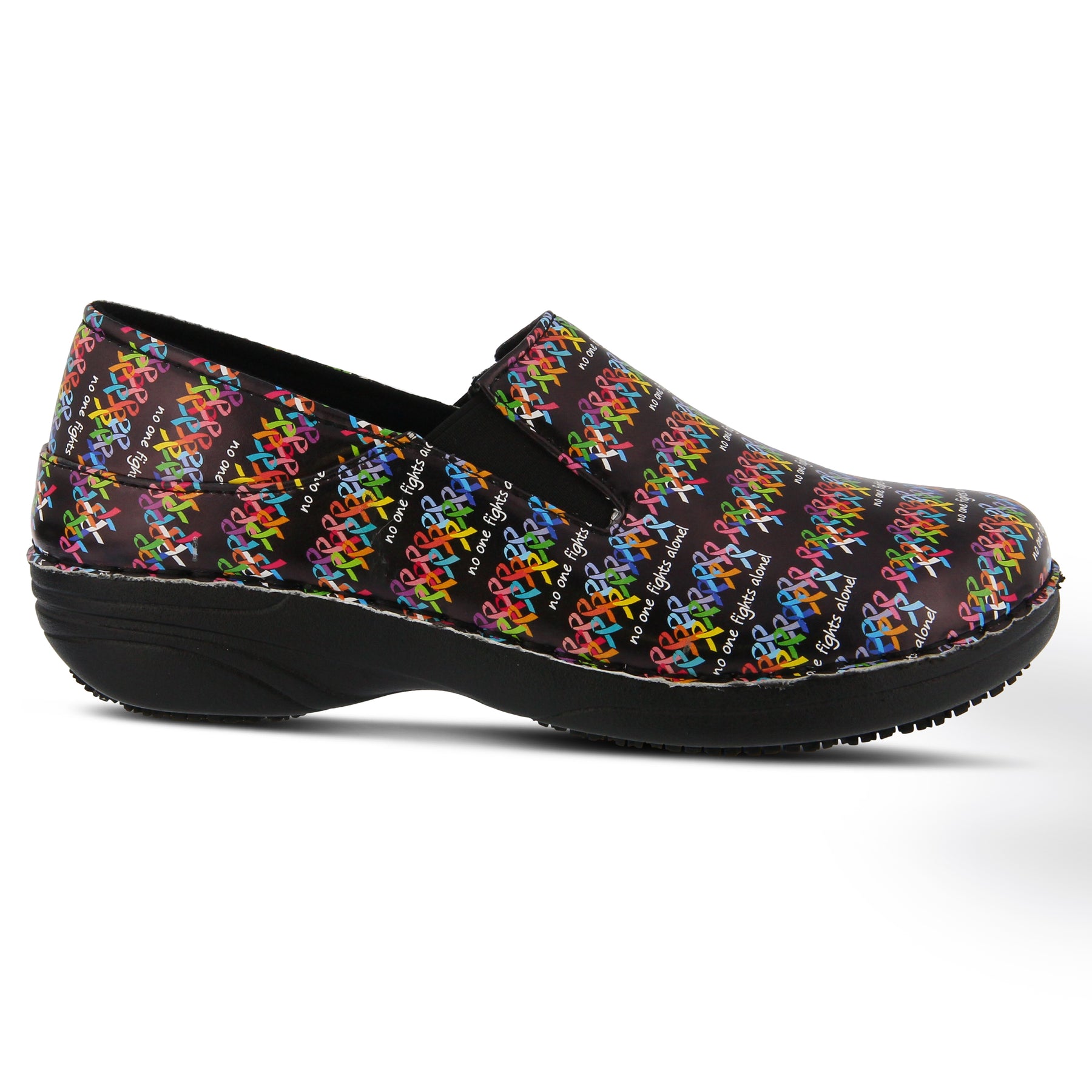 Women's Spring Step Ferrara Black Fog Print Patent Damenschuhe LA1868847