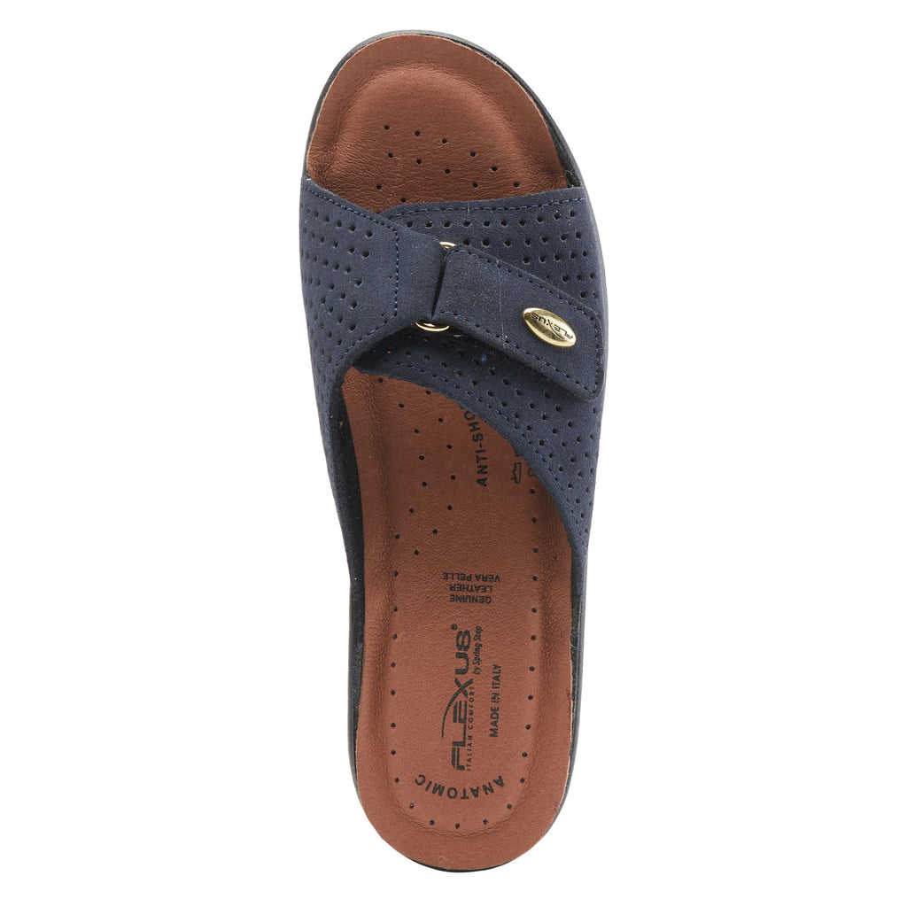 BLACK KEA SLIDE SANDAL by FLEXUS – Spring Step Shoes