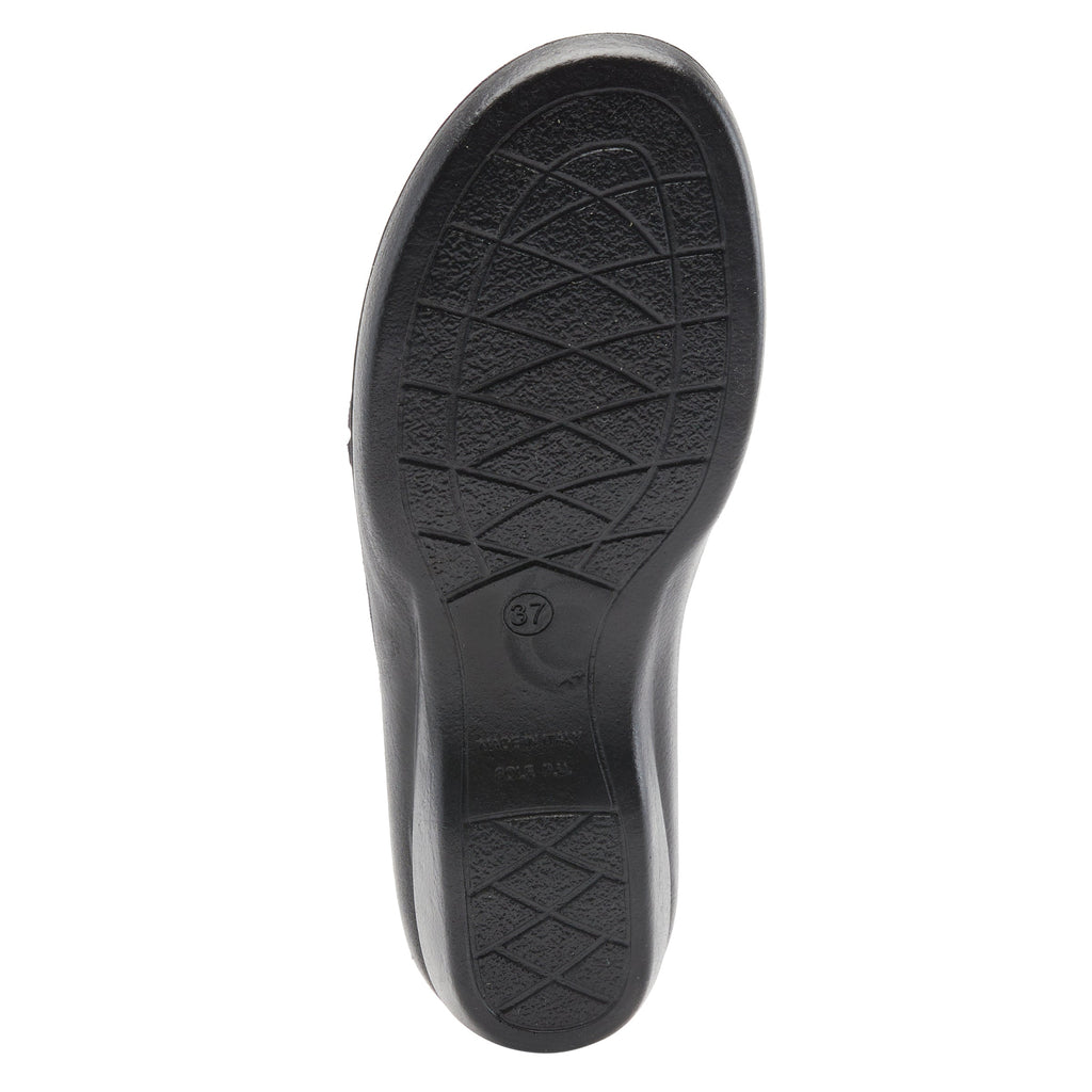 BLACK KEA SLIDE SANDAL by FLEXUS – Spring Step Shoes