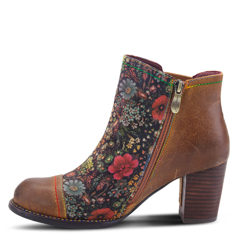 BROWN MULTI MELVINA BOOTIE by L'ARTISTE