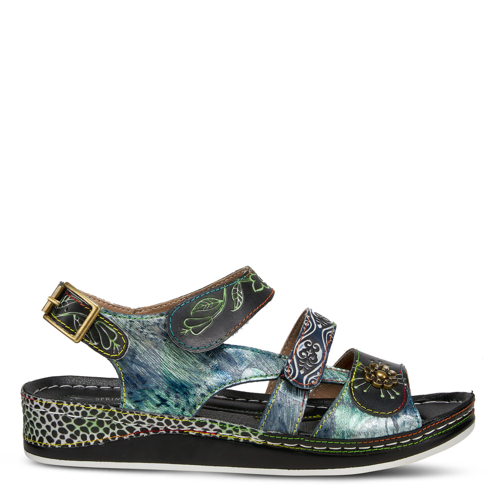 AQUA MULTI SUMACAH SANDAL by L'ARTISTE – Spring Step Shoes