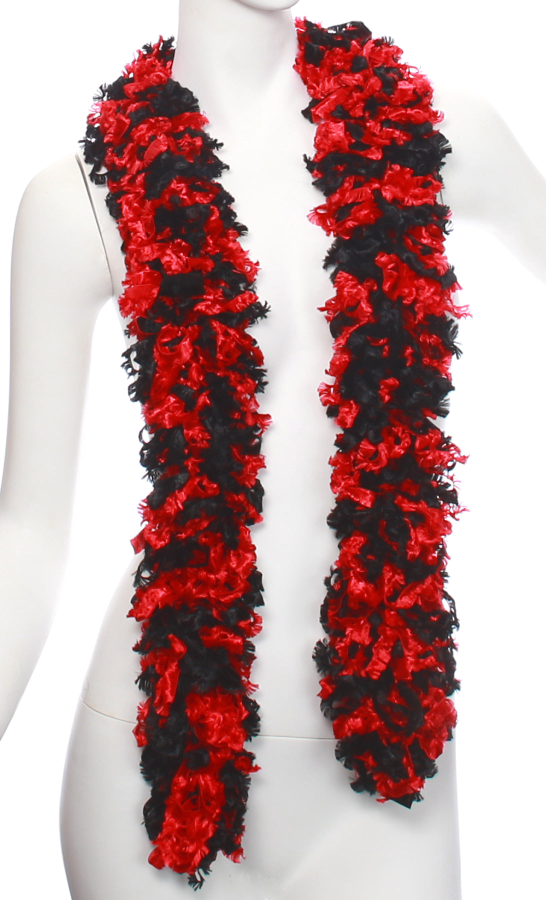 Original Featherless Boa - Black and Red – Happy Boa: Faux Feather Boa