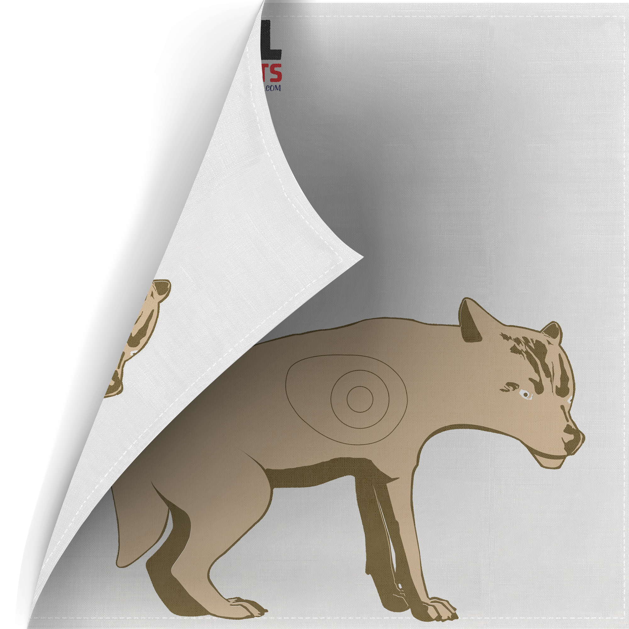 Two Sided Polypropylene Target Face - Coyote - Morrell Targets product image