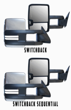 Longview Towing Mirrors LVT-1820 - Towing Mirrors for GMC Sierra/Chevr