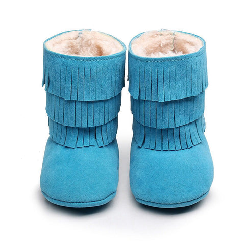 infant fringe boots