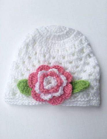 crochet baby beanie hat