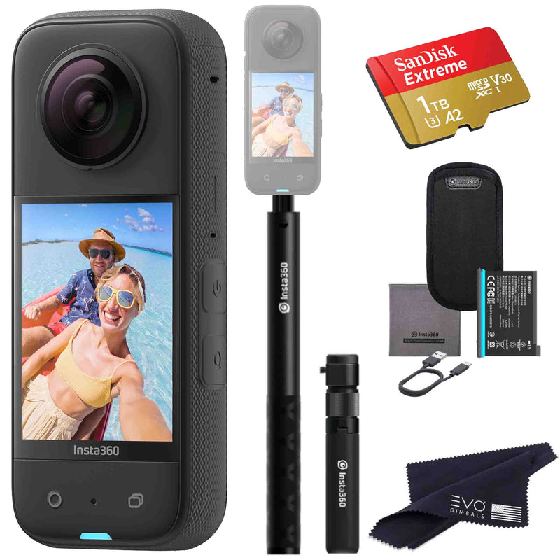 Insta360 X3 camera bundle with Bullet time& SD card