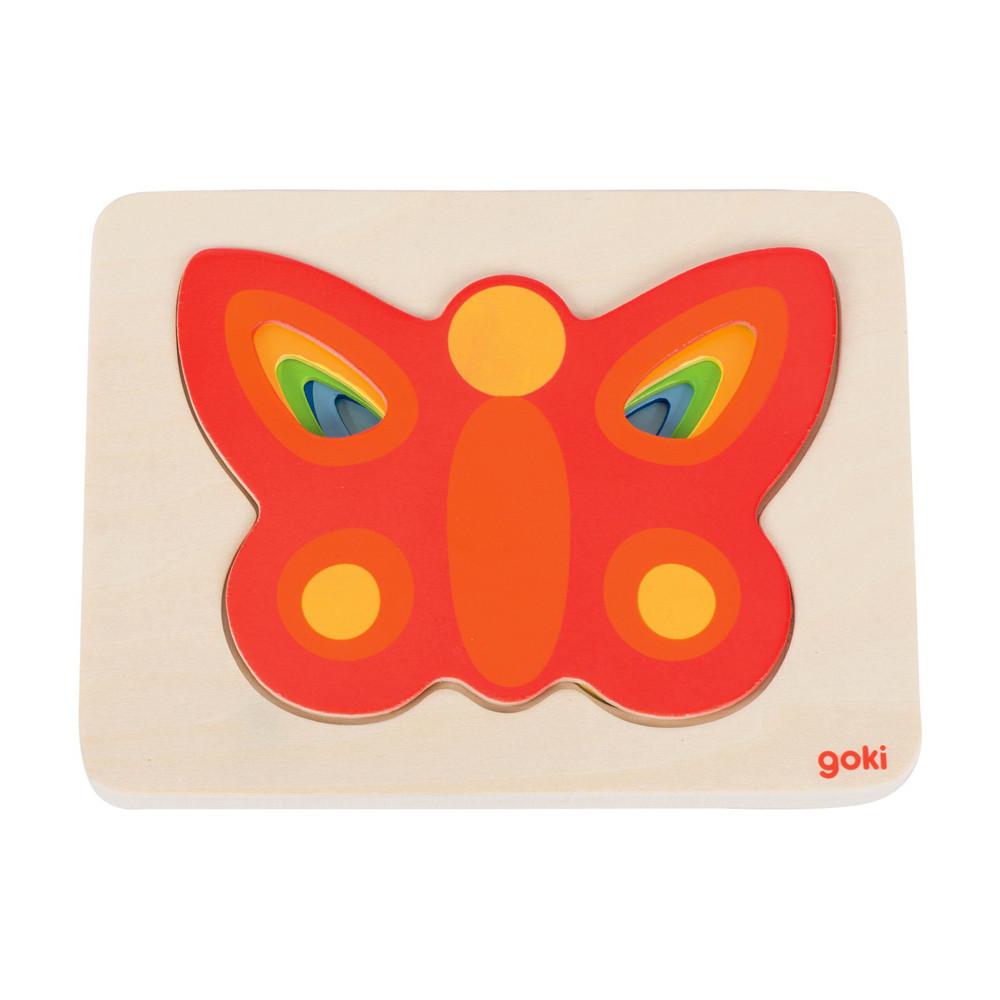 Download Goki 5 Layer Butterfly Puzzle - Little Earth Nest