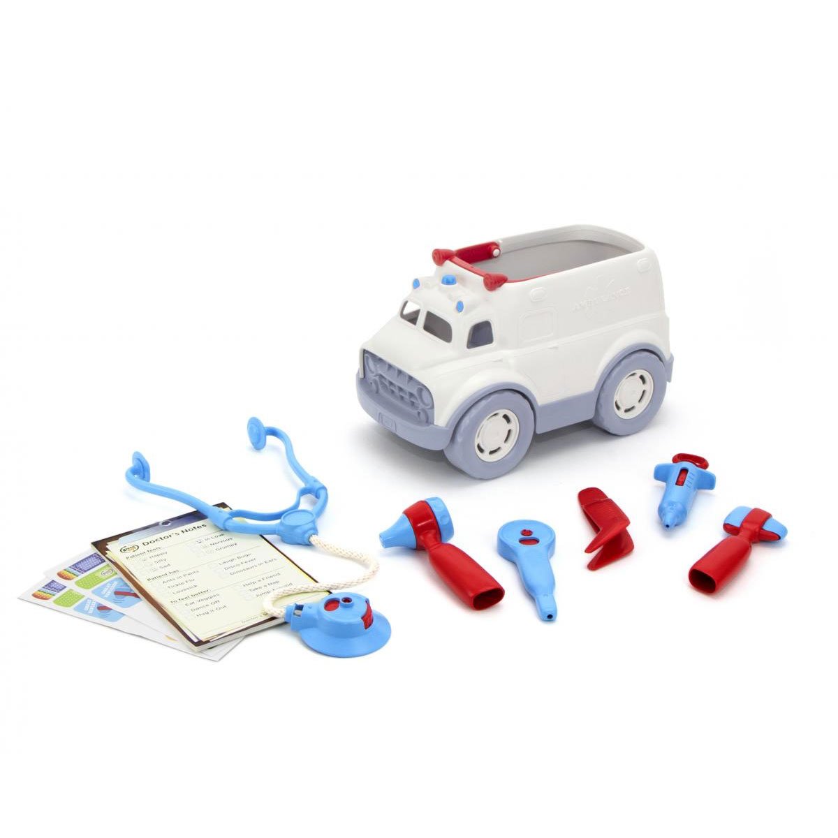 green toys ambulance and doctor kit