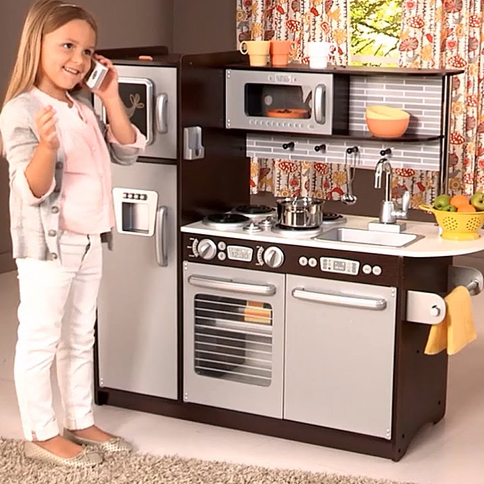 kidkraft uptown espresso kitchen walmart