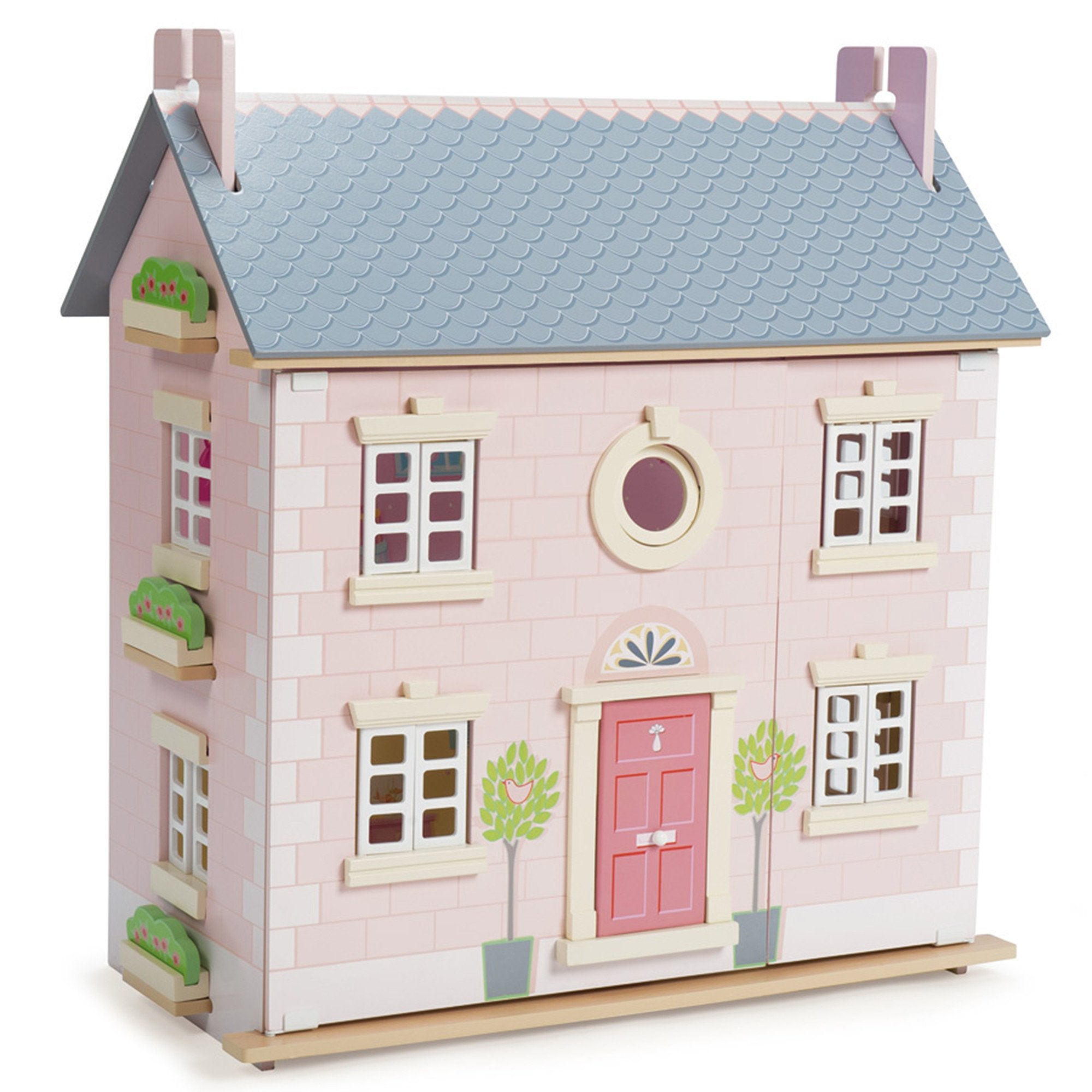 small wooden doll house