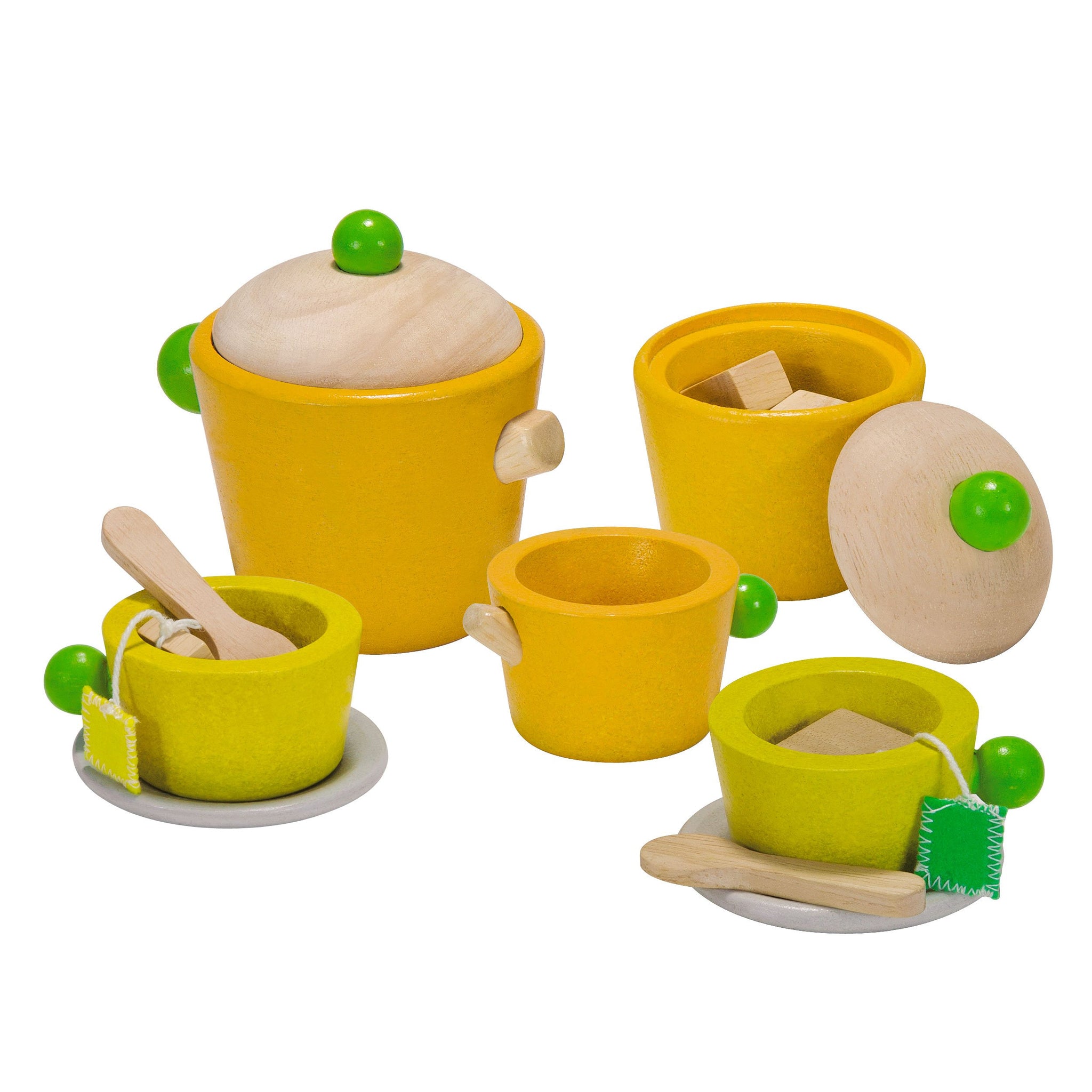 plan toys wooden tea set