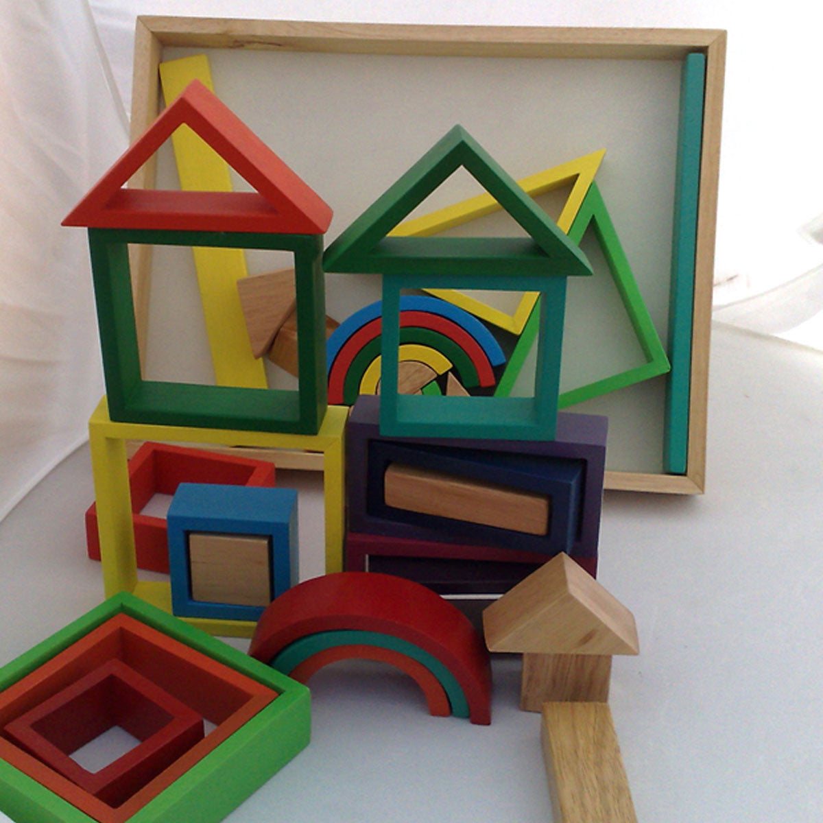 rainbow nesting blocks