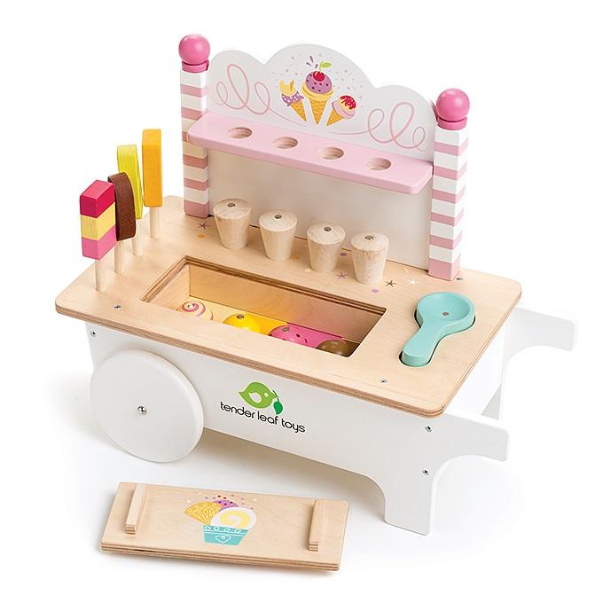 wooden toy ice cream cart