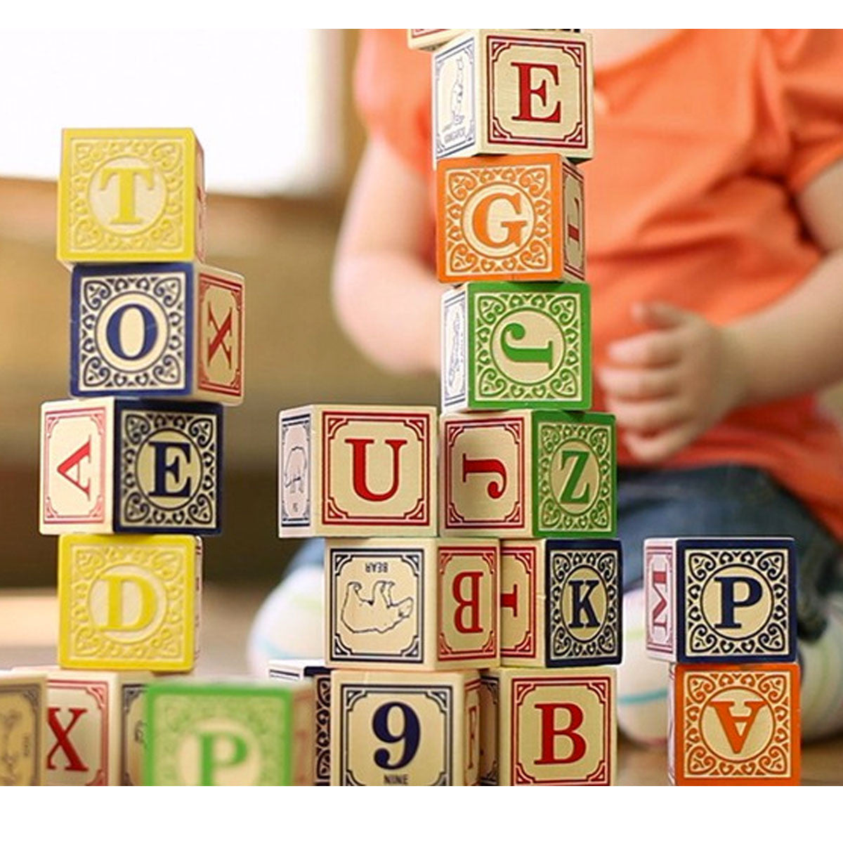 classic wooden alphabet blocks