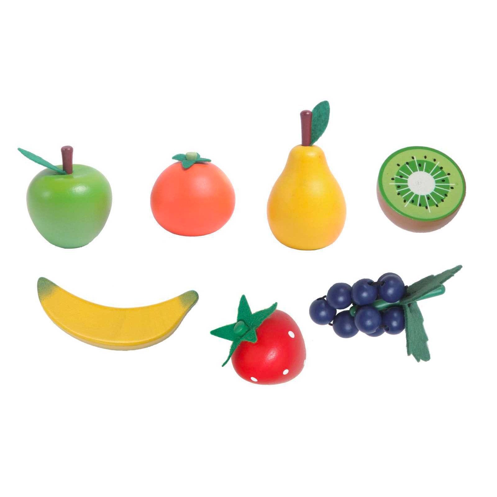 wooden play fruit