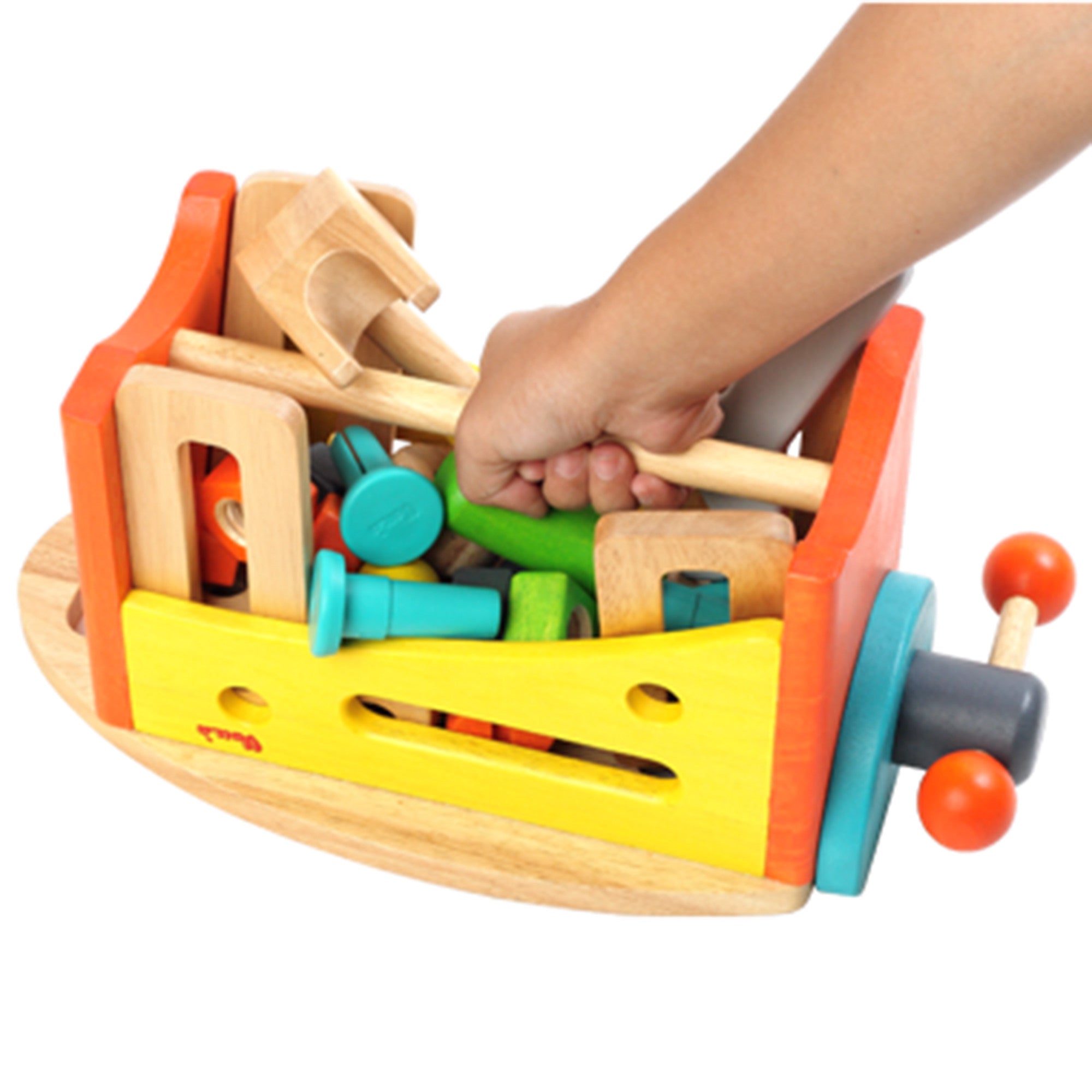 wooden kids tool kit