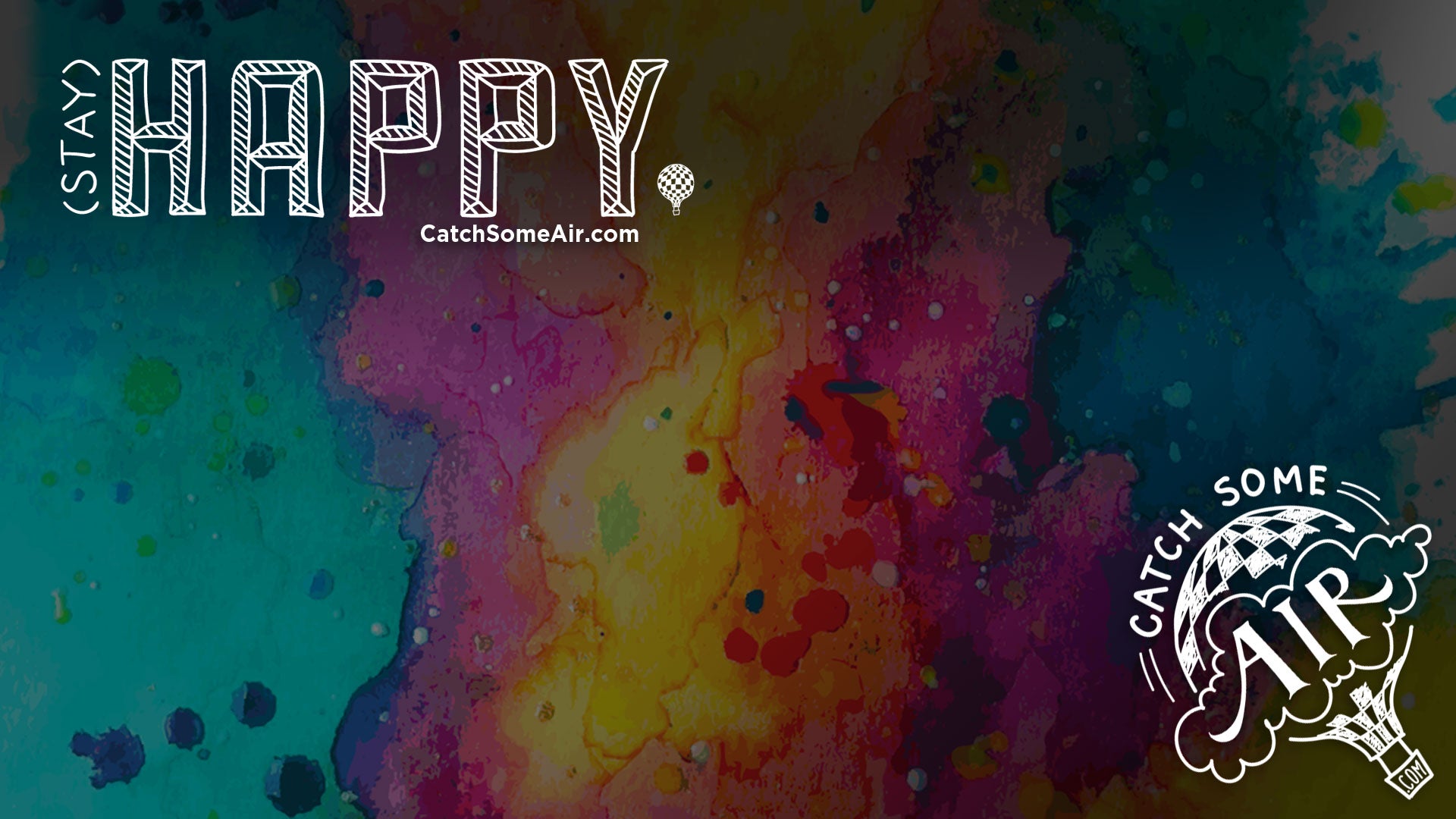 STAY HAPPY | zoom background [FREE DOWNLOAD!] - Catch Some Air®