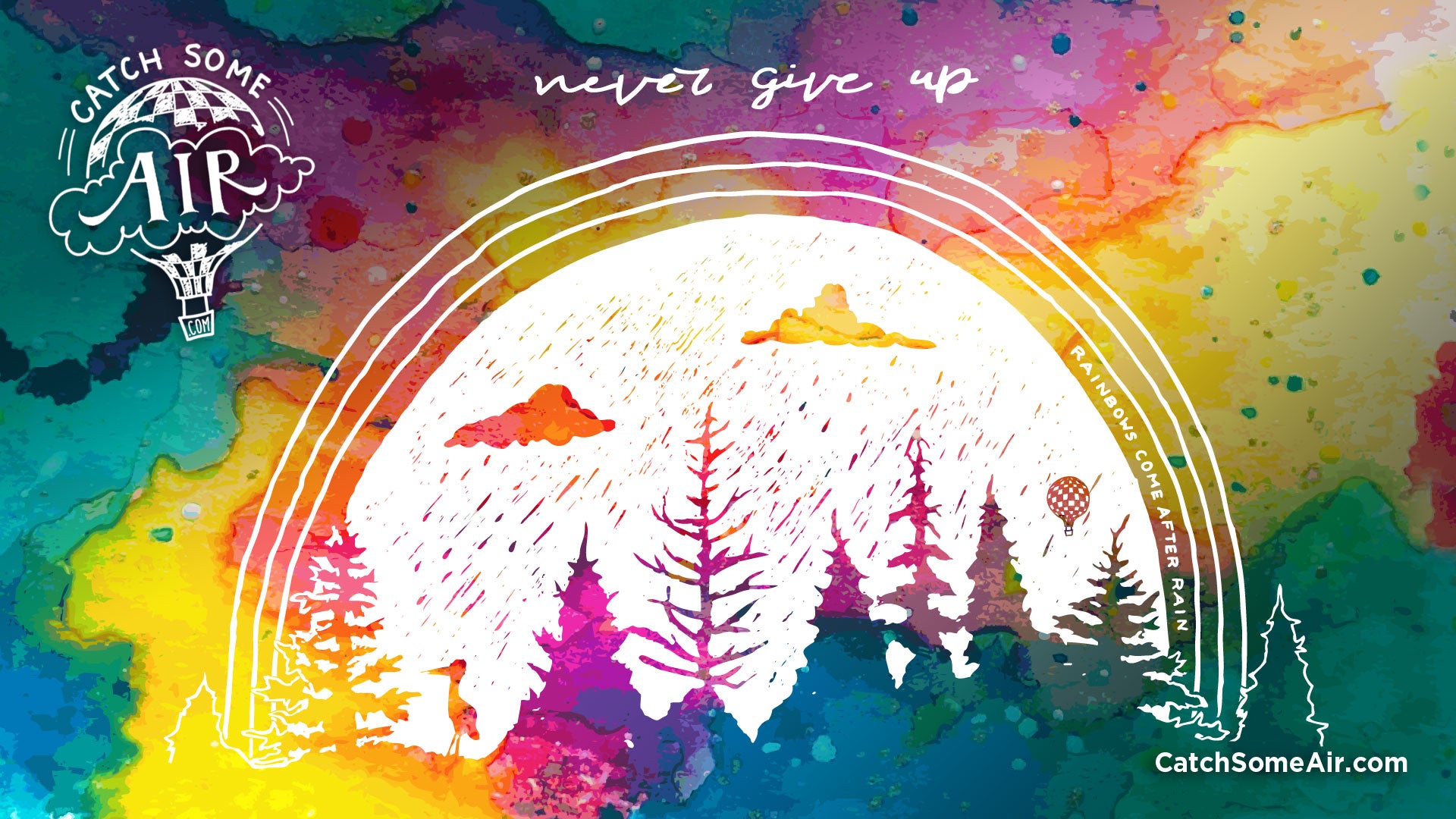 NEVER GIVE UP | zoom background [FREE DOWNLOAD!] - Catch Some Air®