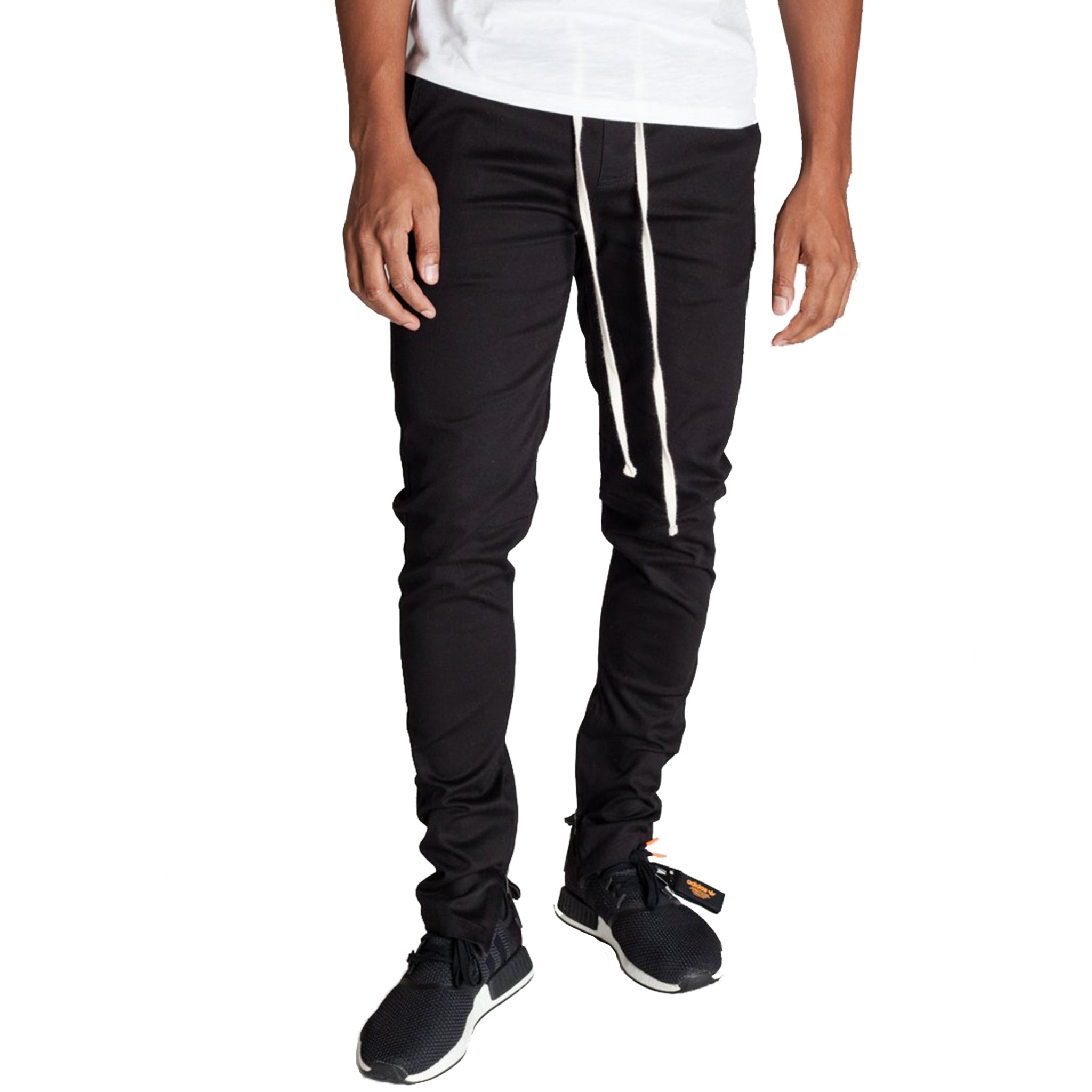 skinny twill joggers