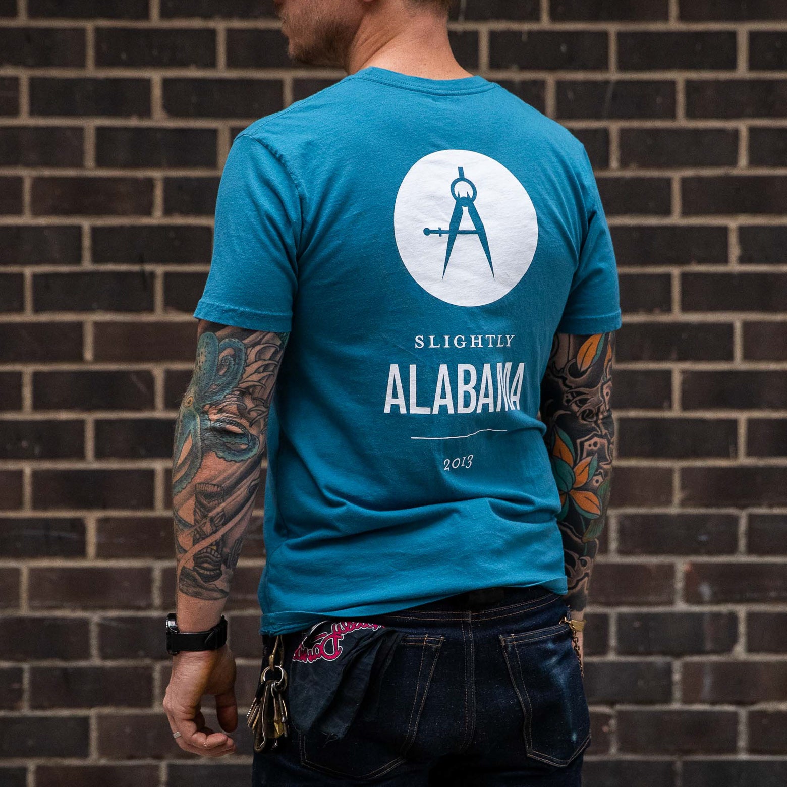 Slightly Alabama Logo T-Shirt (Blue)