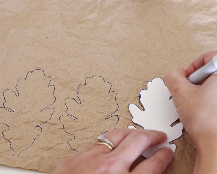 Paper Oak Leaves and Acorns Tutorial