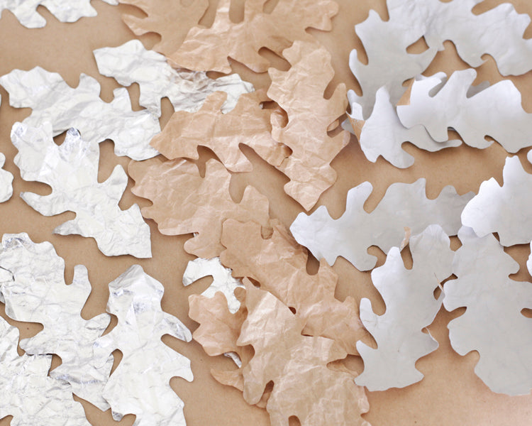 Paper Oak Leaves and Acorns Tutorial