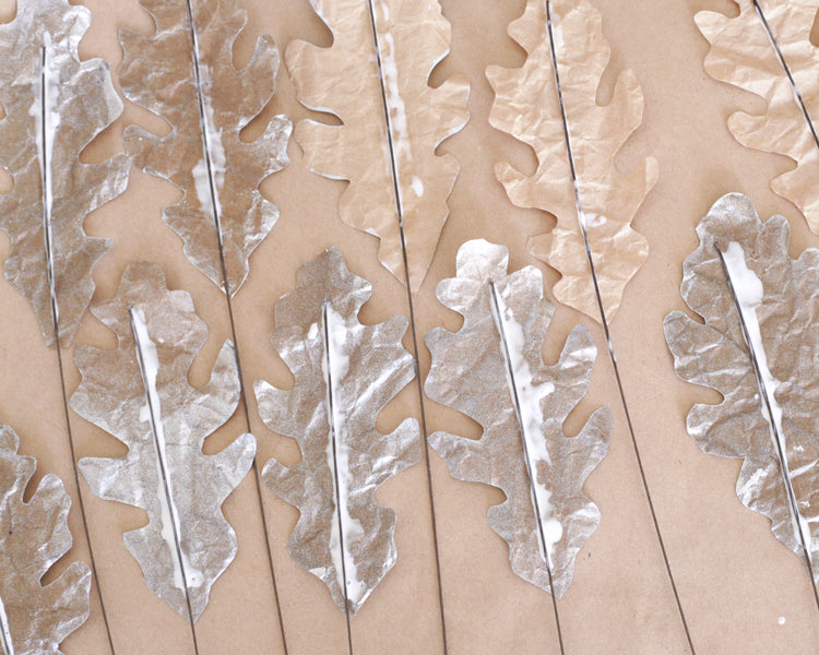 Paper Oak Leaves and Acorns Tutorial