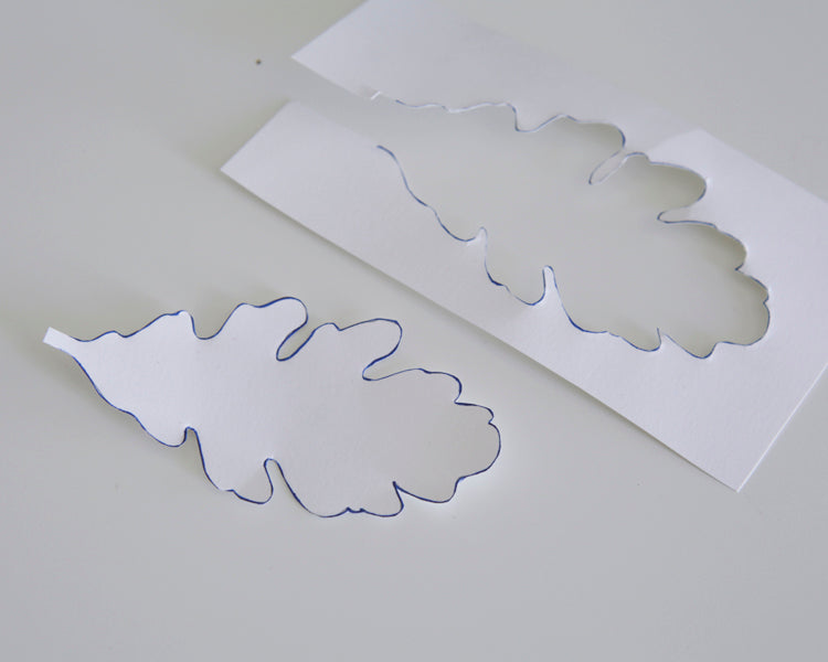 Paper Oak Leaves and Acorns Tutorial