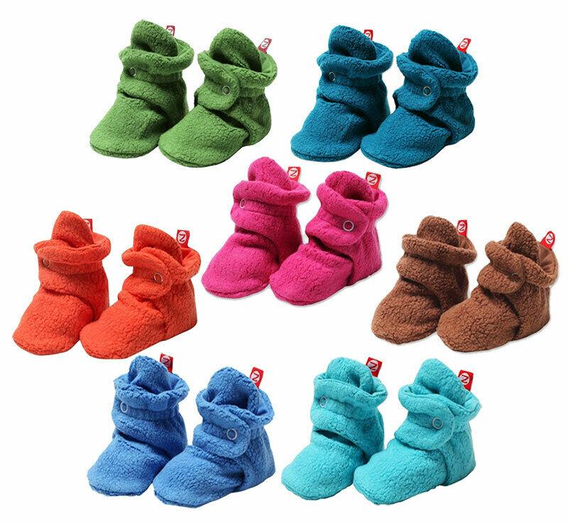 new-zutano-cozie-fleece-baby-booties-set-of-7-size-12m-6-12-months