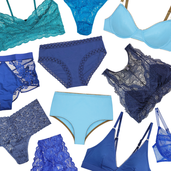 Shop blue lingerie