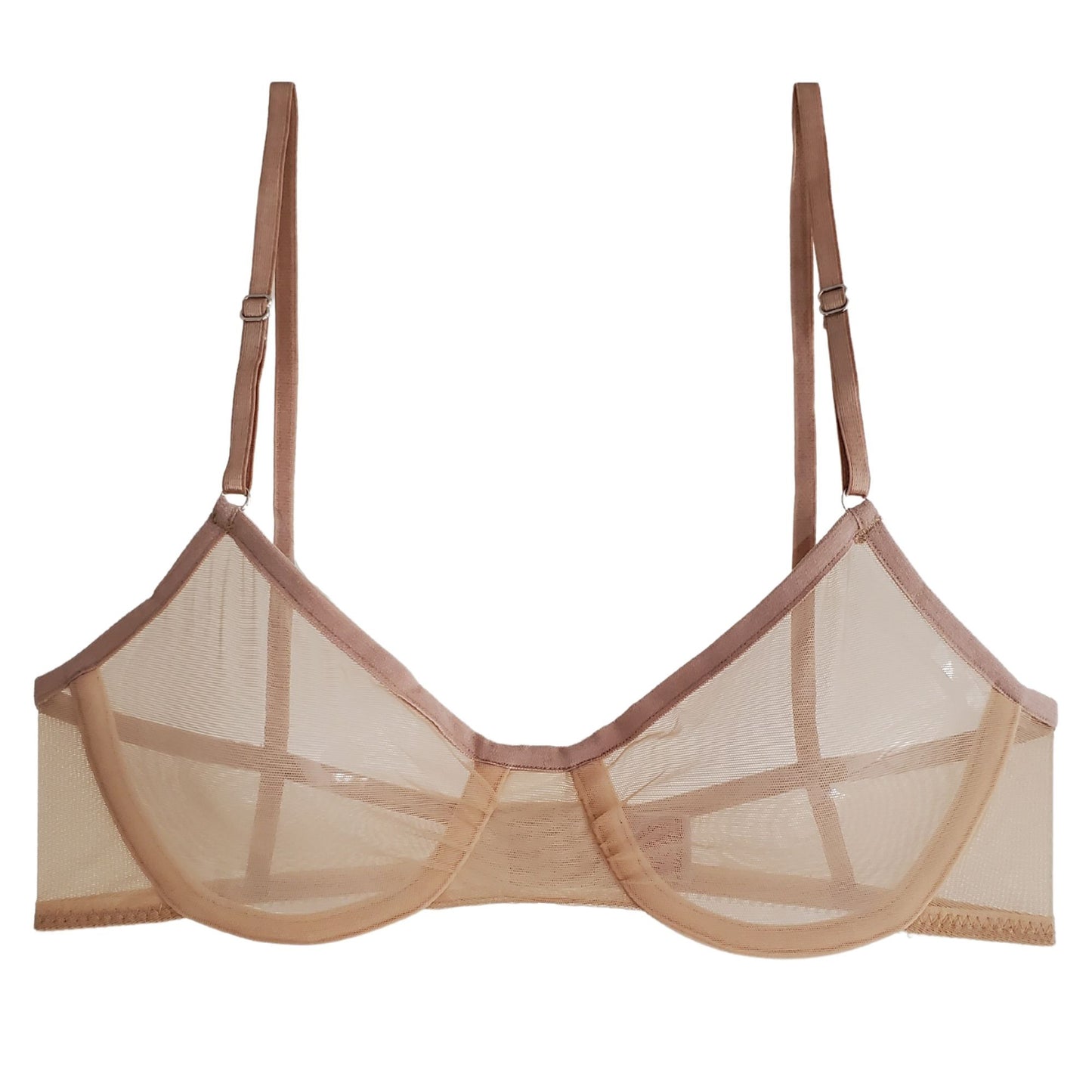 Only Hearts Whisper Sweet Nothings Longline Bra Rose Wood 1531 - Free  Shipping at Largo Drive