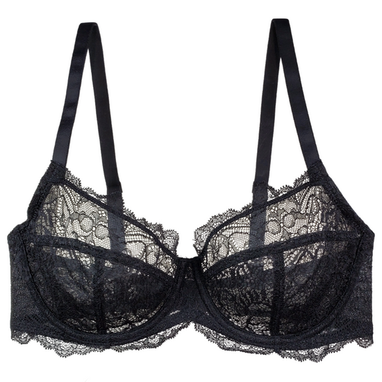 Bare The Demi Lace Wing Bra In Botanical Garden