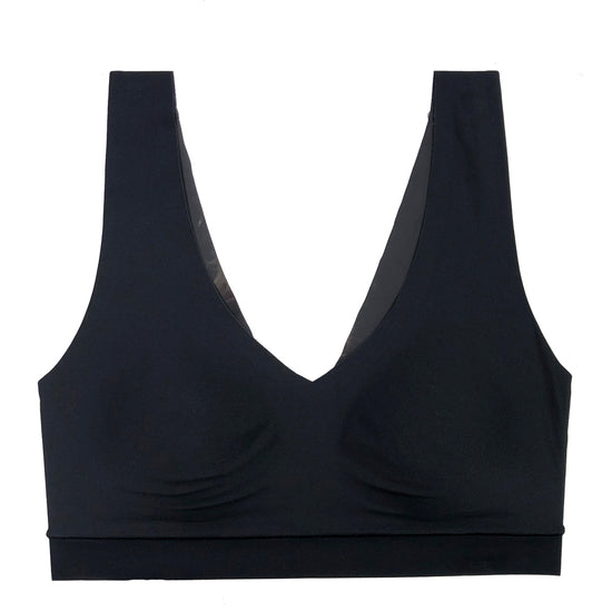 Chantelle Soft Stretch Padded Top Bra XL XXL Black Wireless Pullover V Neck  for sale online