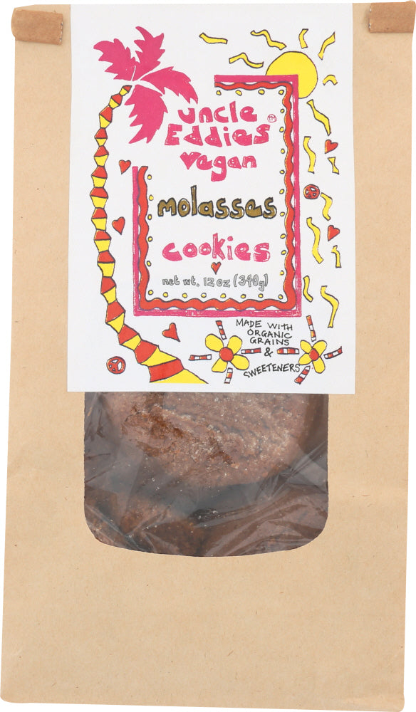 Uncle Eddies Vegan: Molasses Cookies, 12 Oz