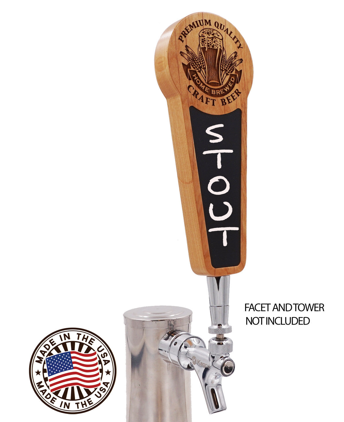 Beer Tap Handle with Chalkboard Insert Premium Quality Edition