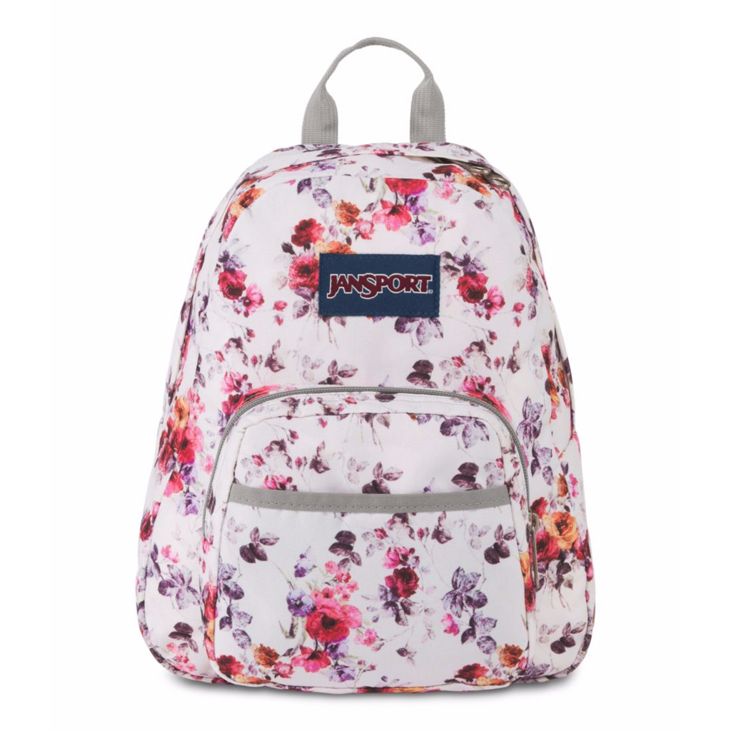 jansport grey floral backpack