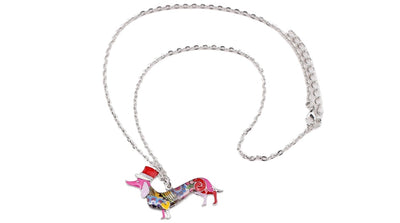 Enamel Necklace Choker Chain Collar