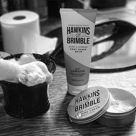 Hawkins & Brimble baume après-rasage crème à raser