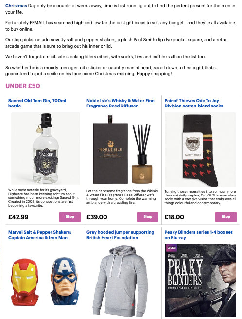 Daily Mail Femail-Geschenkideen-Guide für Männer unter 50 £ Hawkins and Brimble Grooming-Geschenkset