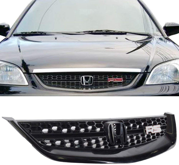 Front Grille Mesh Type R Style Fit 2006-2008 Honda Civic 2door