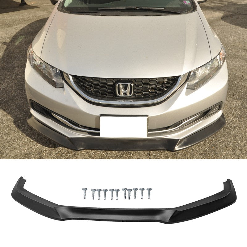 13 15 Honda Civic Sedan Usdm Gt Style Front Bumper Lip Autosports Zone