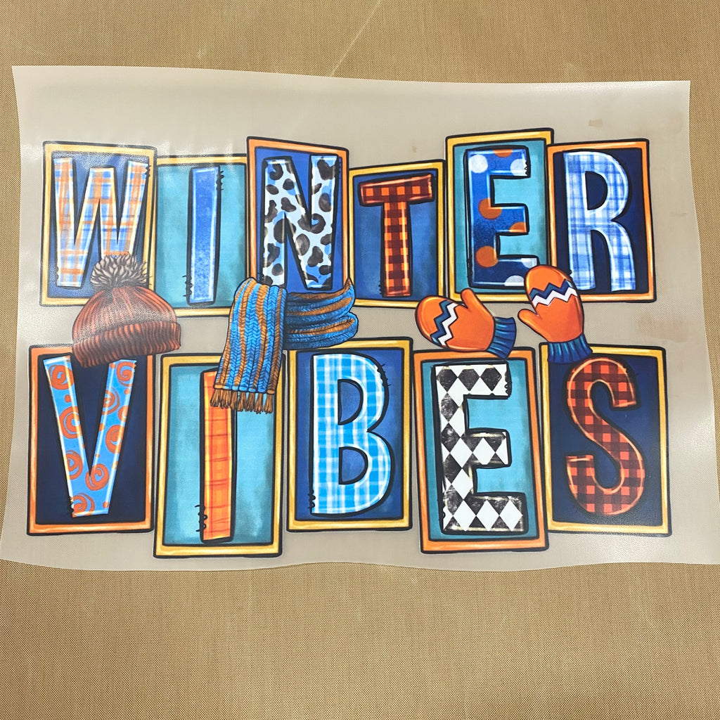 Winter Vibes Winter Basics DTF Transfers, Custom DTF Transfer, Ready F –  Southern Graphic Co